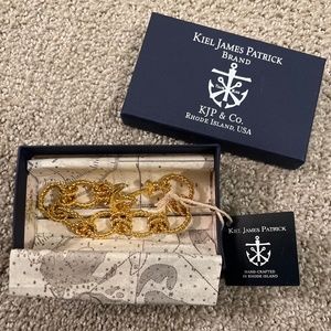 Kiel James Patrick Gold Chain Anchor Bracelet
